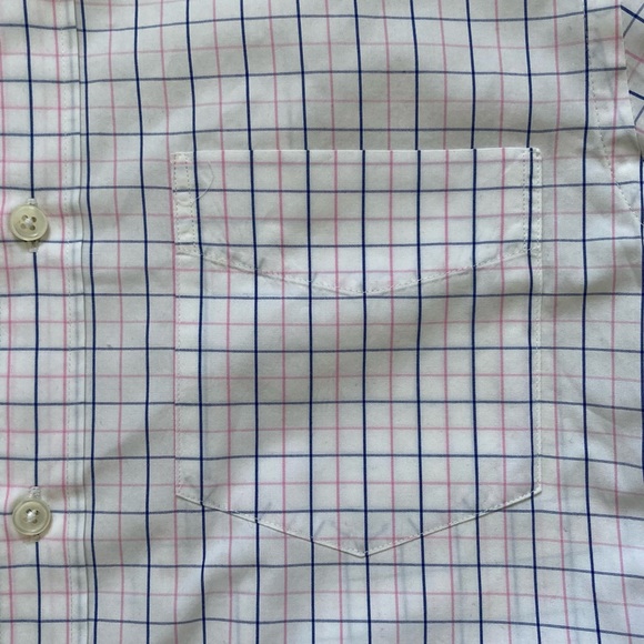 J.Crew 120’s 2-ply Blue and Pink Check Button Up Shirt - Picture 5 of 10